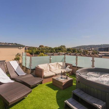 Stylish Penthouse Apartment With Hot Tub Bath Eksteriør bilde